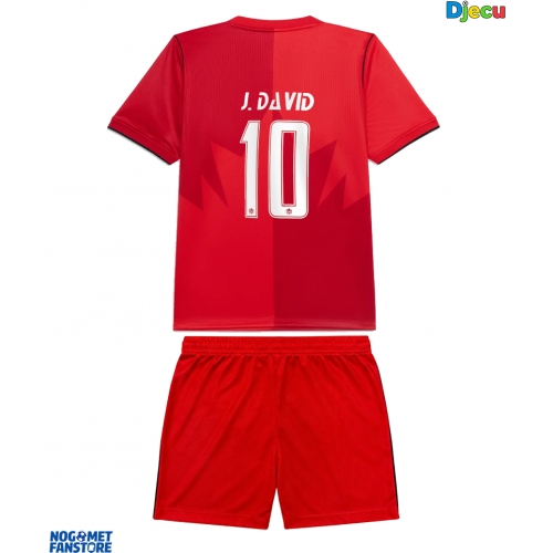Kanada Jonathan David #10 Domaci Dres za djecu SP 2026 Kratak Rukav (+ Kratke hlače)